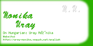 monika uray business card